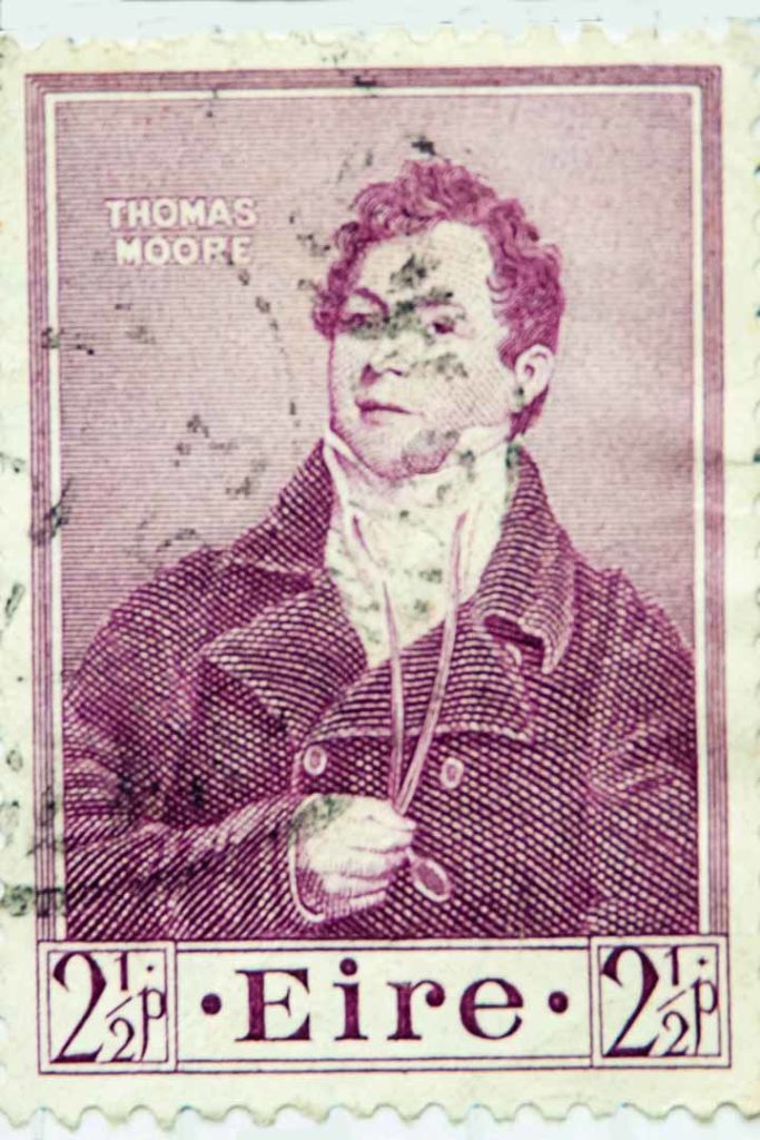Irish Stamp of Thomas Moore.