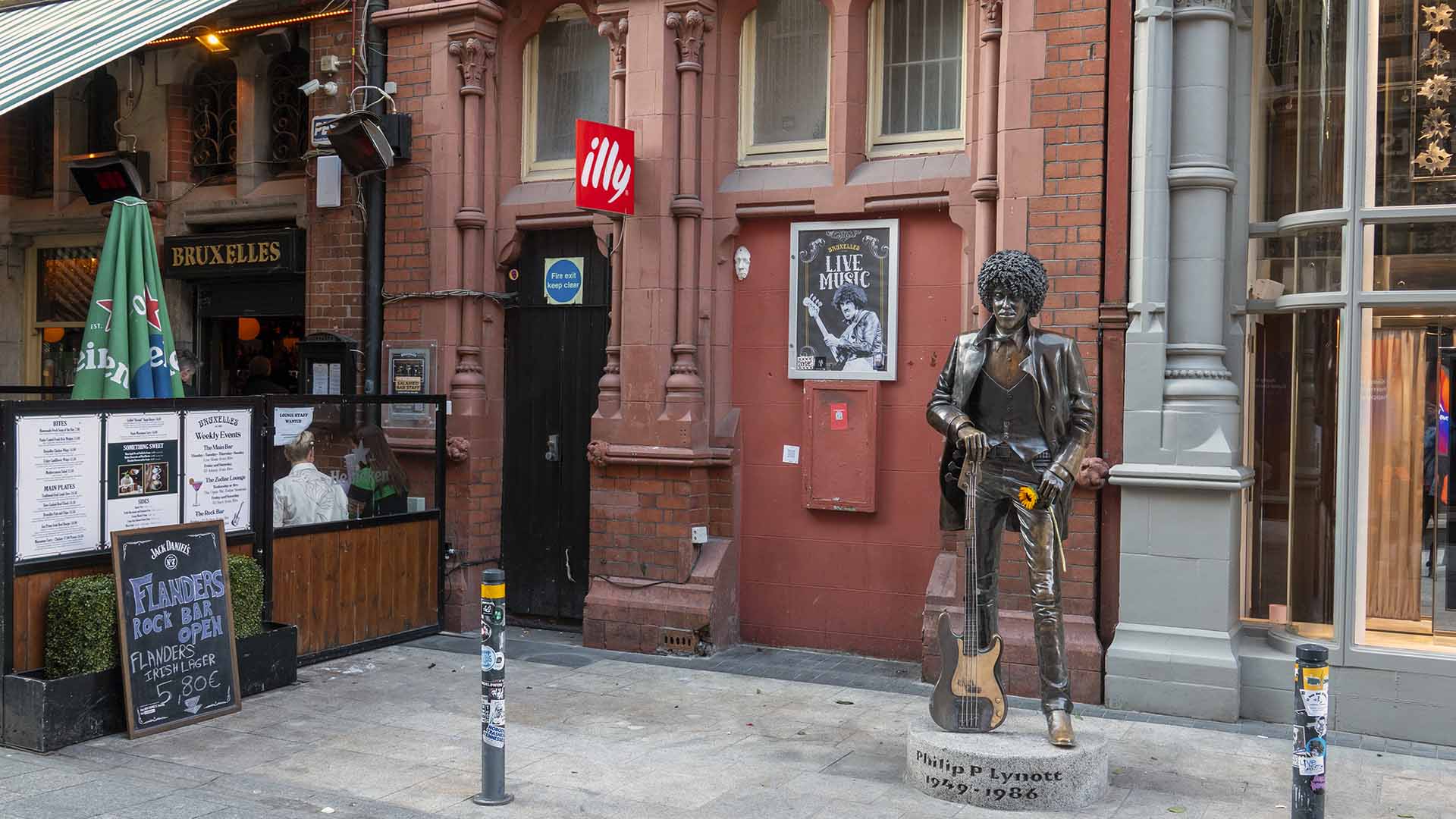 Phil Lynott Statue Dublin Ireland