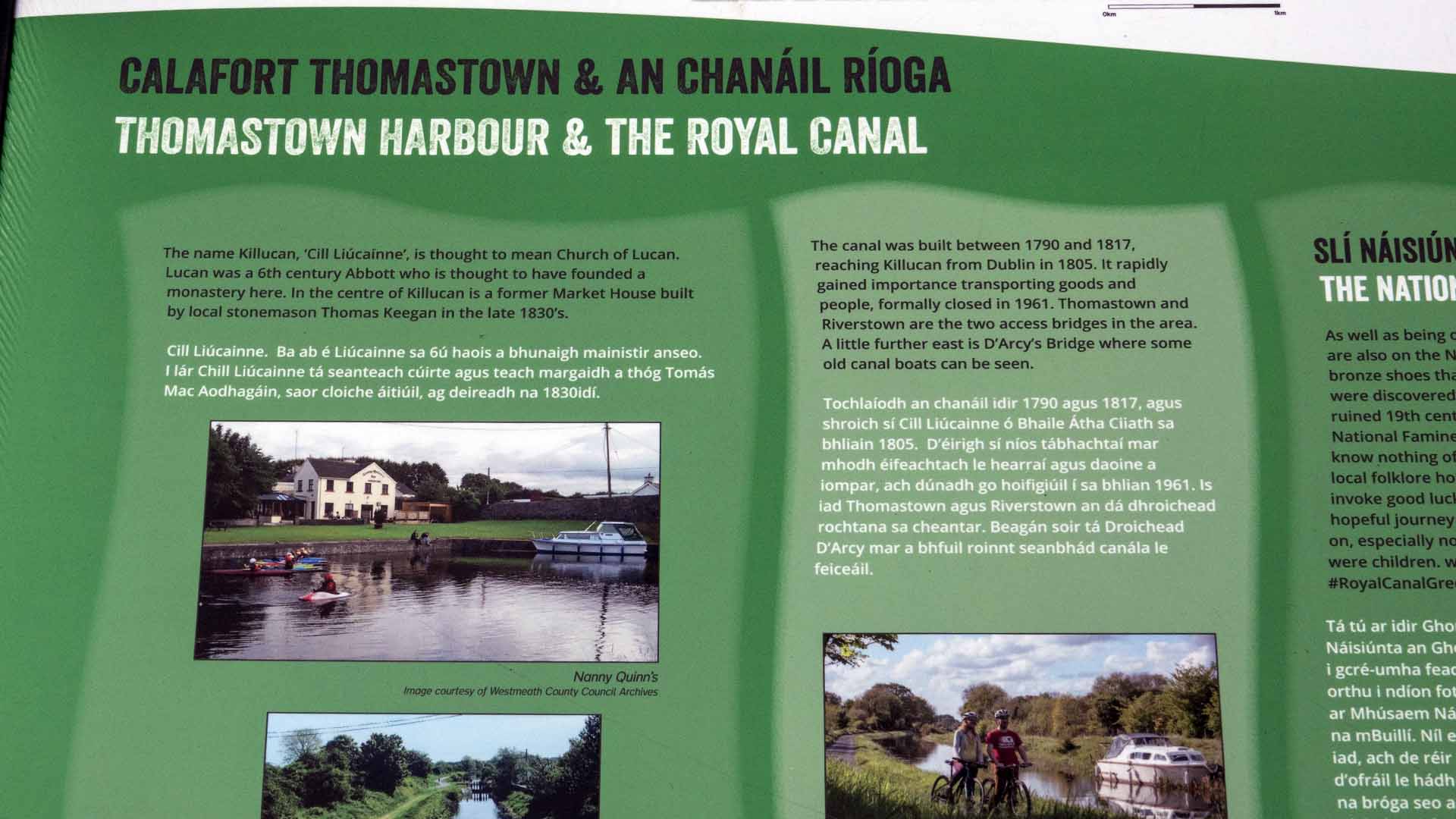 Thomastown Harbour Royal Canal Greenway Ireland