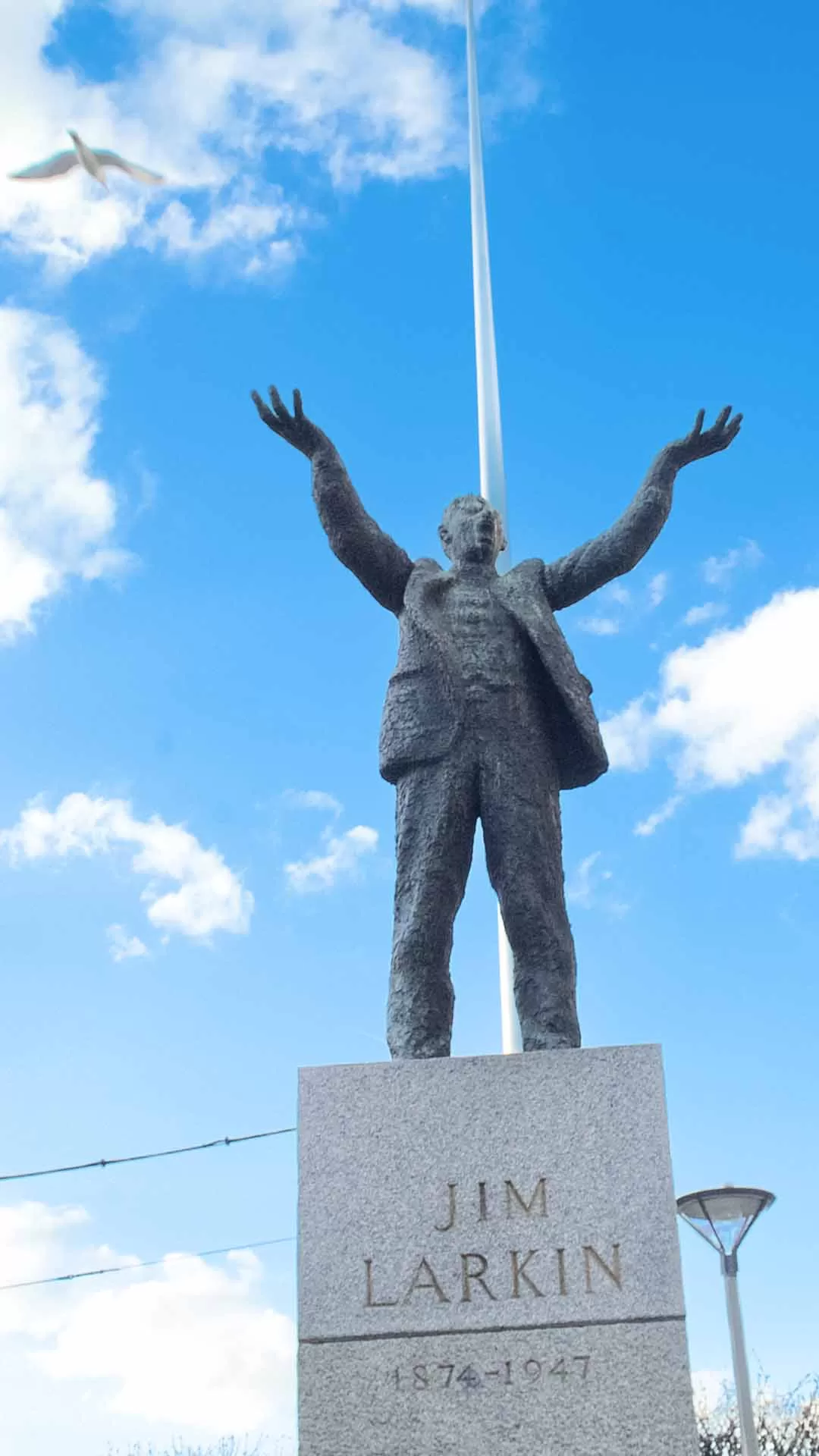 Jim Larkin Statue O'Connell Street Dublin Ireland